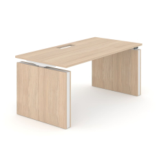 Narbutas MOTION – Office Table with Electric Height Adjustment, Legs Made of Wooden Panels, Color Maple | Ergonomic Offices