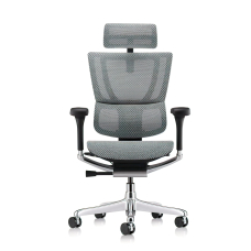Ergohuman ERGOHUMAN XTREME – Office Chair, Backrest and Seat – Mesh, Color Grey, Aluminum Base | Daily Work Comfort