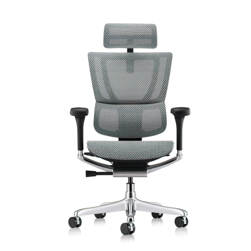 Ergohuman ERGOHUMAN XTREME – Office Chair, Backrest and Seat – Mesh, Color Grey, Aluminum Base | Daily Work Comfort