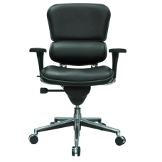 Ergohuman Ergohuman – Office Chair in Leather, Color Dark Green, on Castors | Desk Work